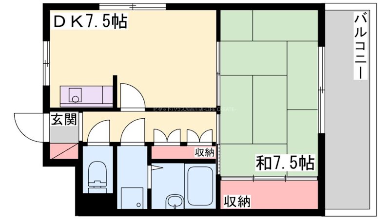 ハイライフ高砂 間取り図
