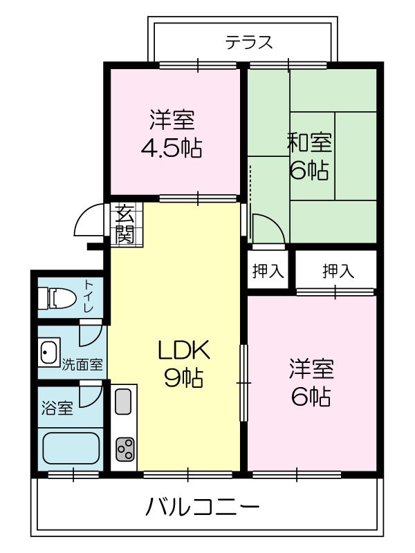 ハイツ神楽田 間取り図