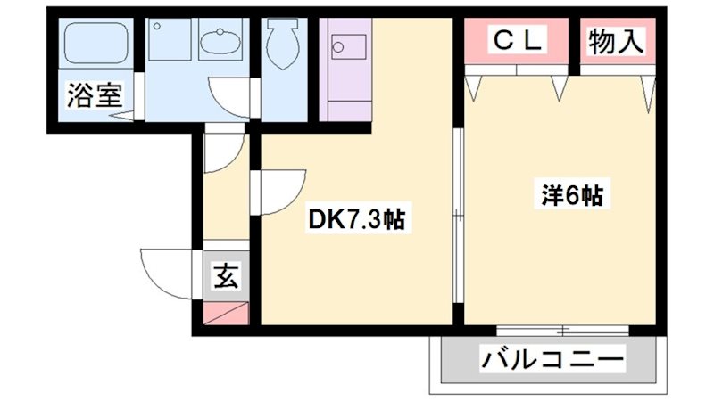 オーキッドフラッツ加古川 間取り図
