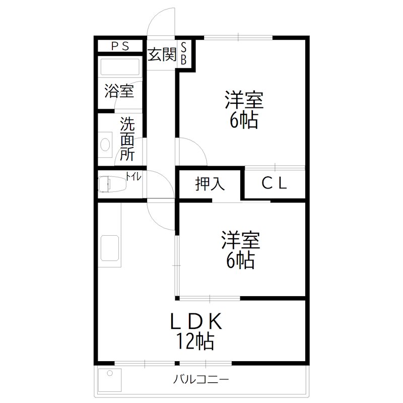 コーポいけの 間取り図