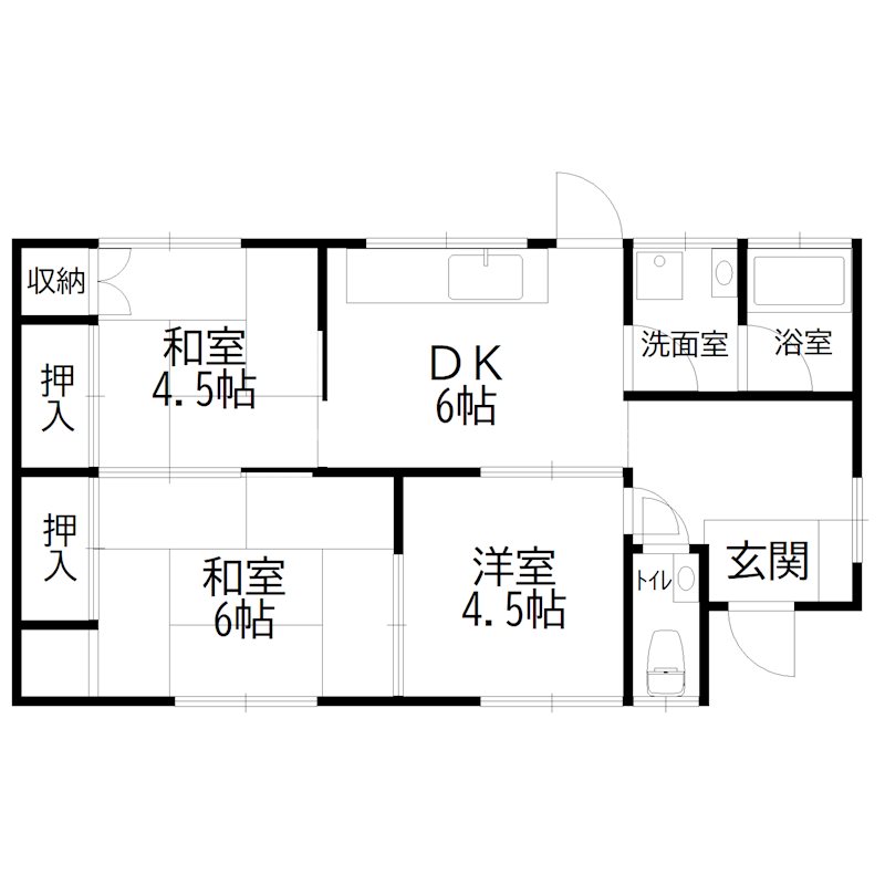 中筋戸建 間取り図