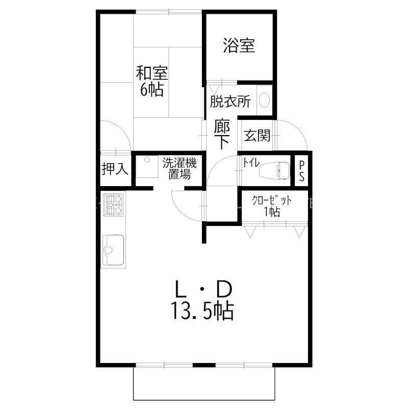 パークハイツＡ 間取り図