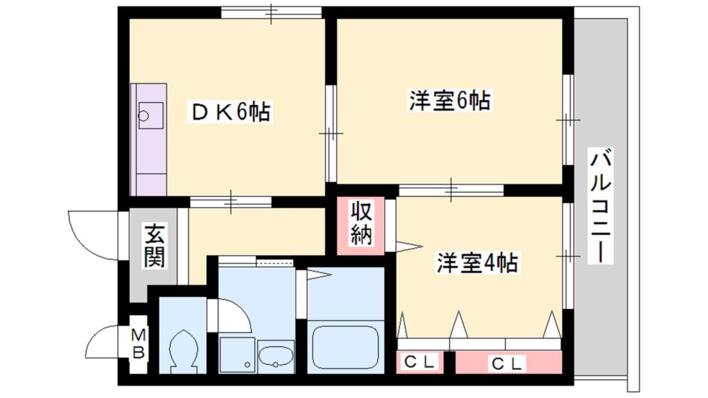 ロイヤルサハホリ 間取り図