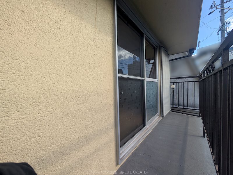 土山戸建て ベランダ