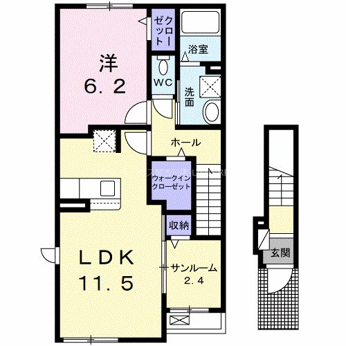 プロスぺリテⅣ　Ａ棟 間取り図