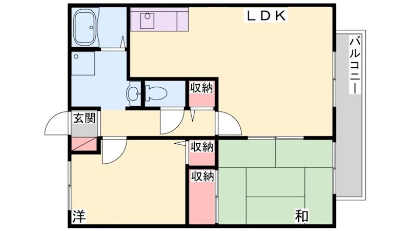 ヴィラージュI 間取り図