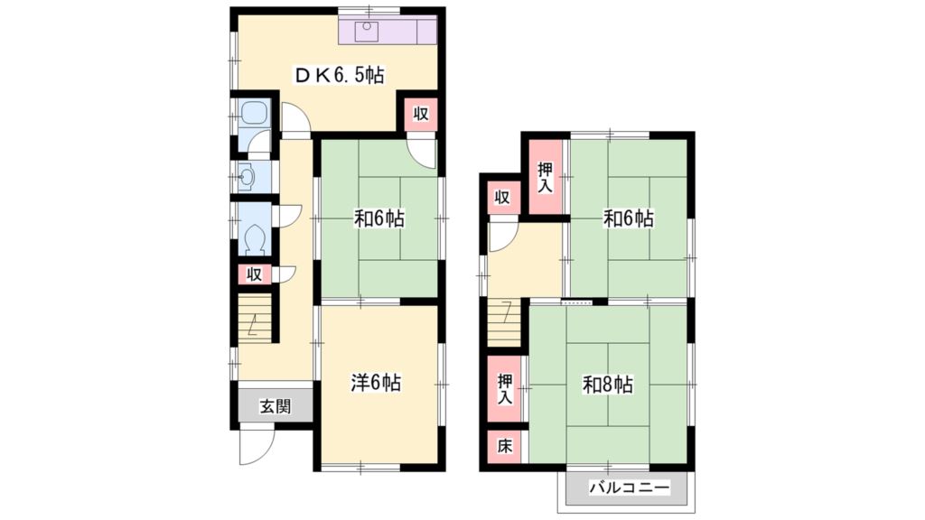 長砂借家 間取り図
