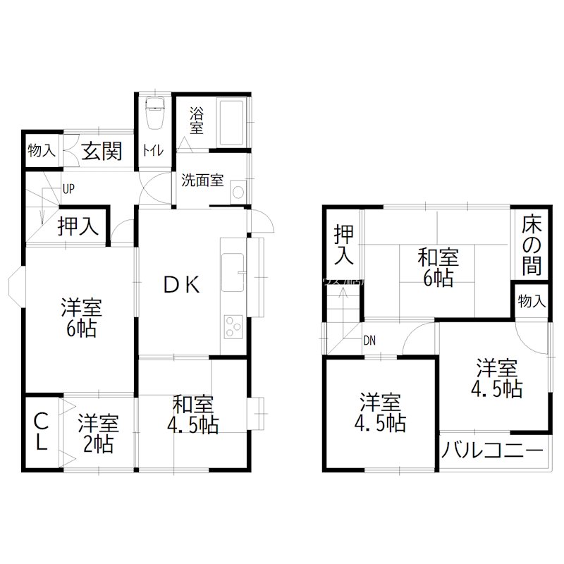 岸本邸 間取り図