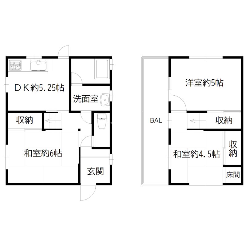 新在家戸建 間取り図