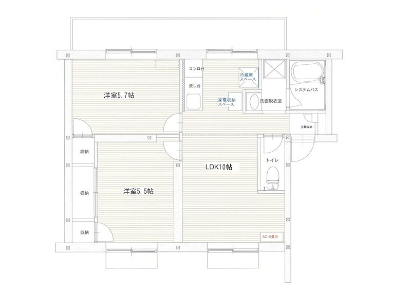 エステート若宮 間取り図