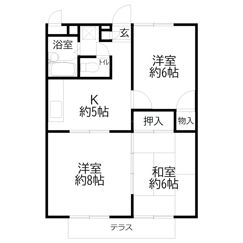 コンフォート松南 間取り図