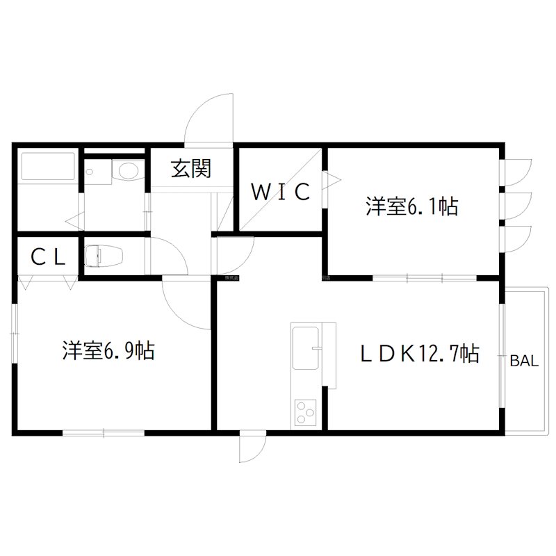 コンフォールいなみの 間取り図