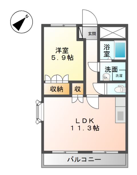 ミルフィオリⅡ 間取り図