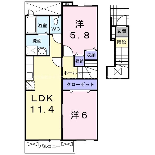 メゾンオアシス 間取り図
