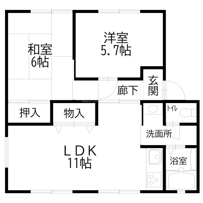 ハイツ・コンフォートII 間取り図