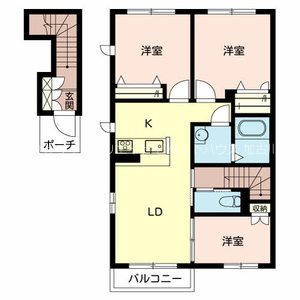 シャーメゾン・クレールＡ棟 間取り図