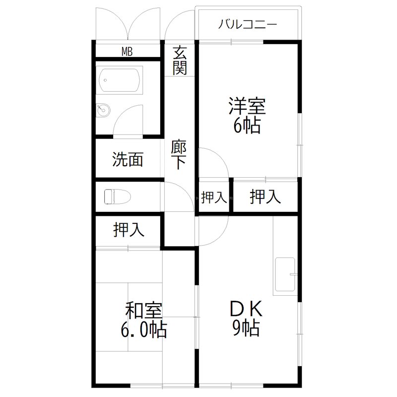 カトレアハイツ 間取り図