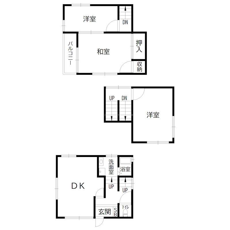 伊保東戸建 間取り図