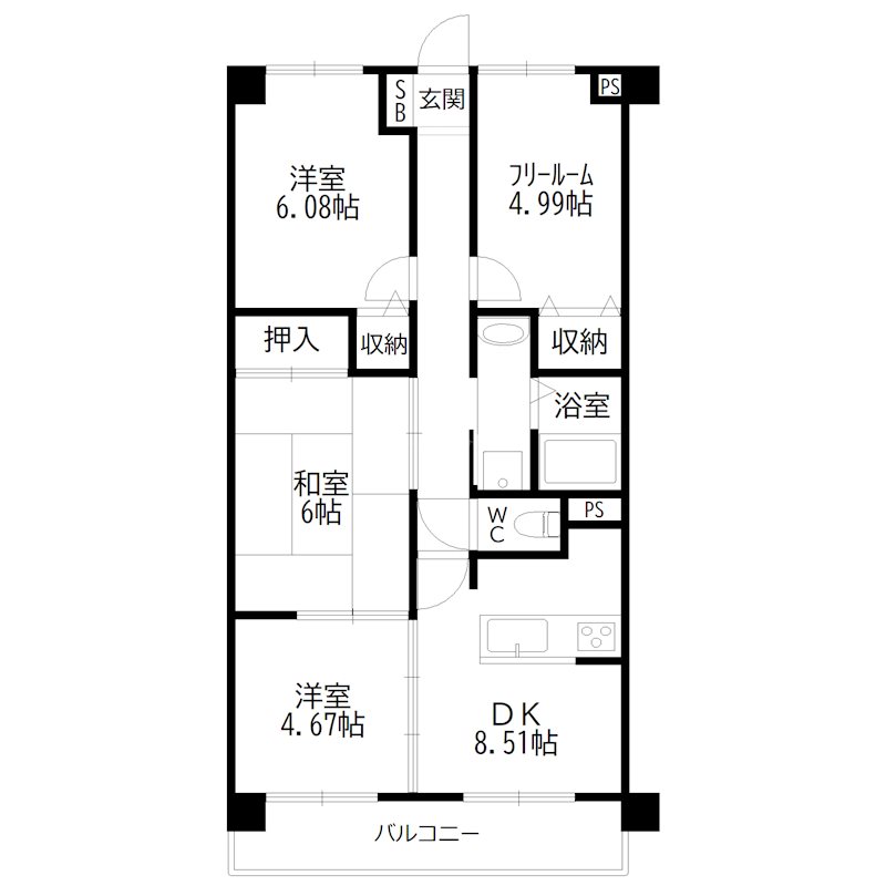 アセーラ土山 間取り図