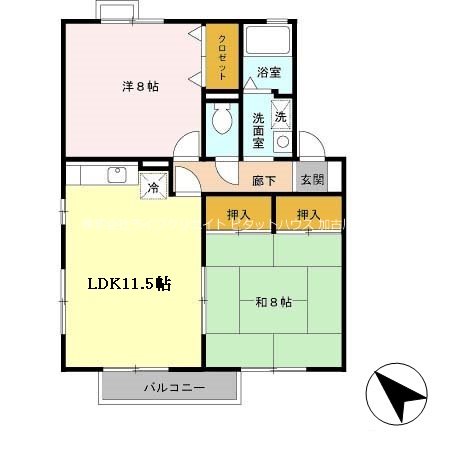 21番館　Ｂ棟 間取り図