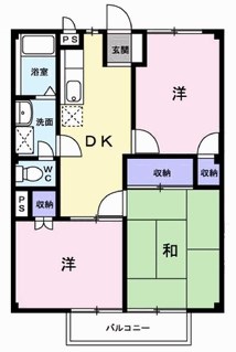 松風コーポ 間取り図