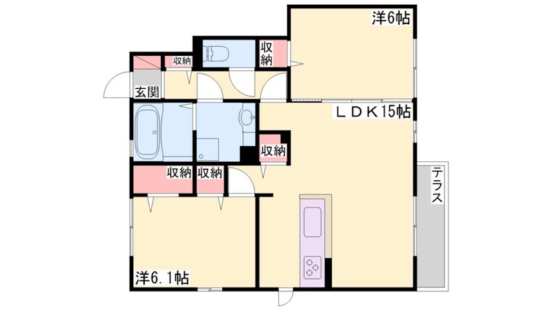 キューブ 間取り図