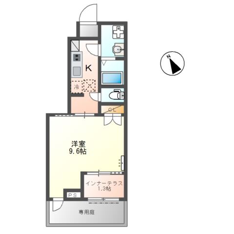 高砂市荒井町若宮新築アパート 間取り図
