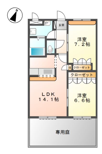 グレイスヴィラ 間取り図