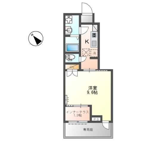 高砂市荒井町若宮新築アパート 間取り図