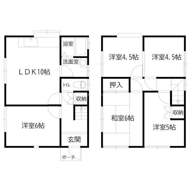 高砂市曽根町戸建 間取り図