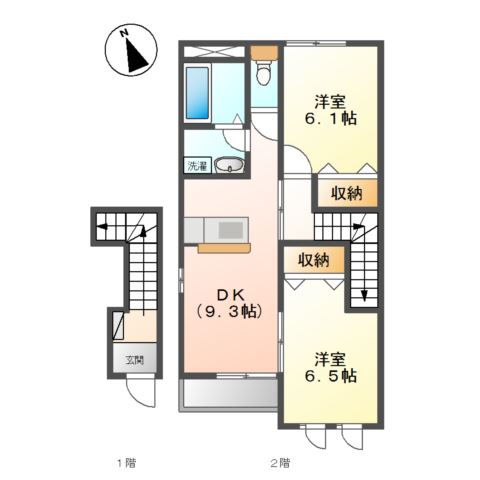 グランドゥールⅡ 間取り図