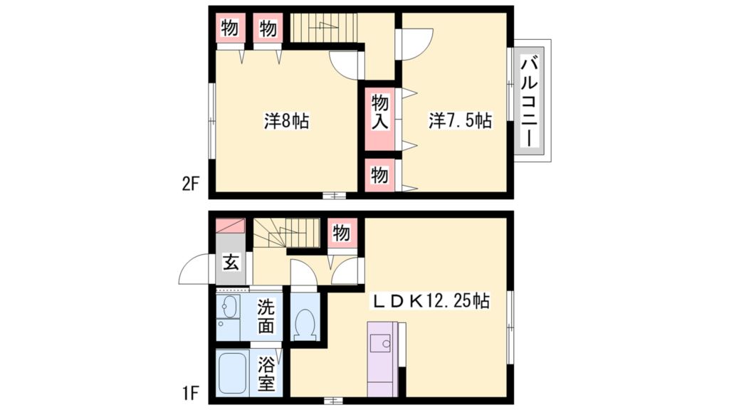 コンフォート大島II　Ａ棟 間取り図