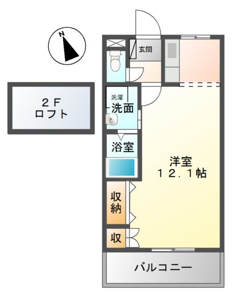 コーポエクセルⅡ 間取り図