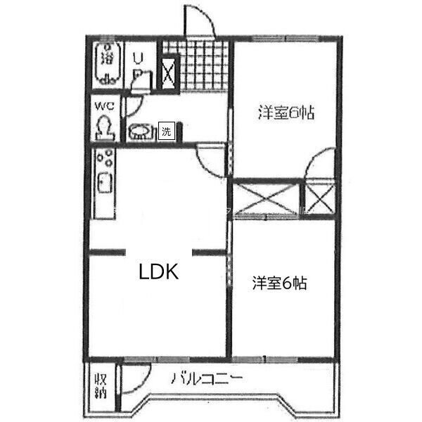 レオパレスⅡ 間取り図