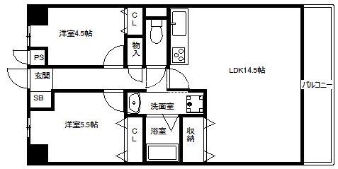 シャルヴィ加古川 間取り図