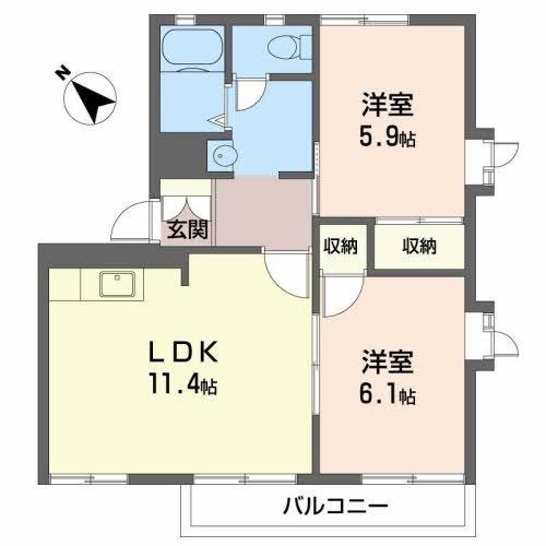 プリミエール一色 間取り図