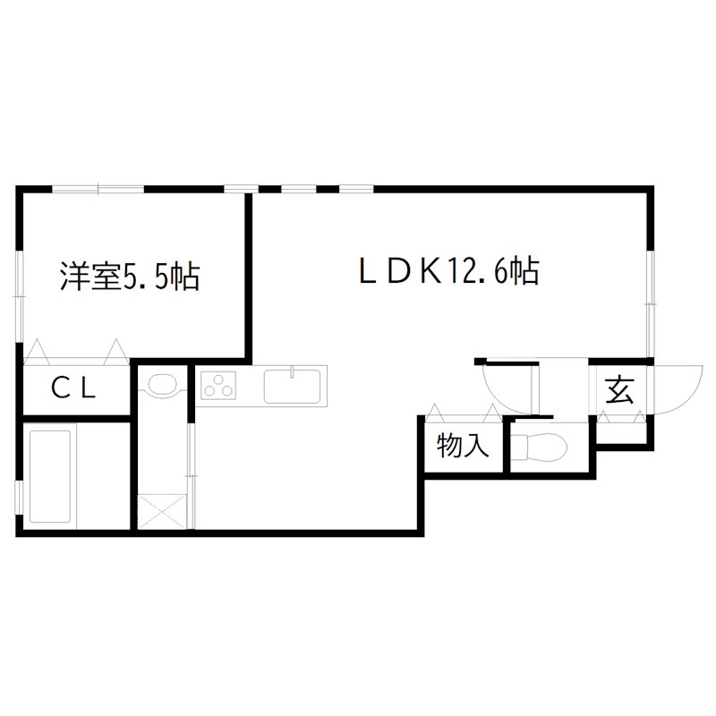仮　古田新築ハイツ 間取り図