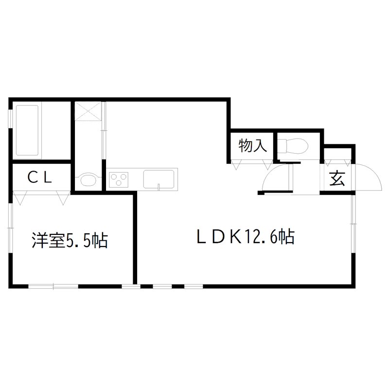 仮　古田新築ハイツ 間取り図