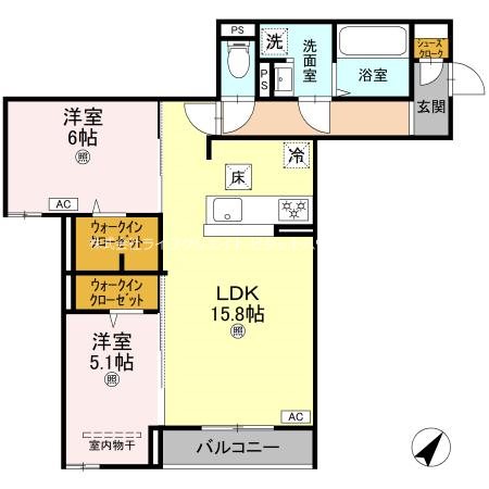 (仮称)D-ROOM加古川町本町PJ 間取り図