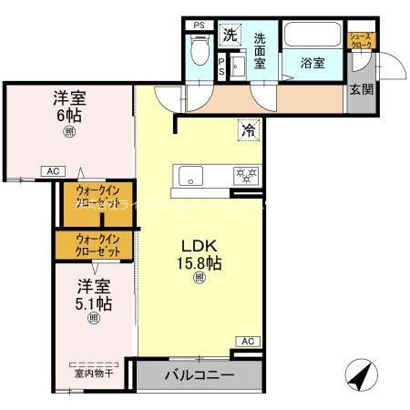(仮称)D-ROOM加古川町本町PJ 間取り図