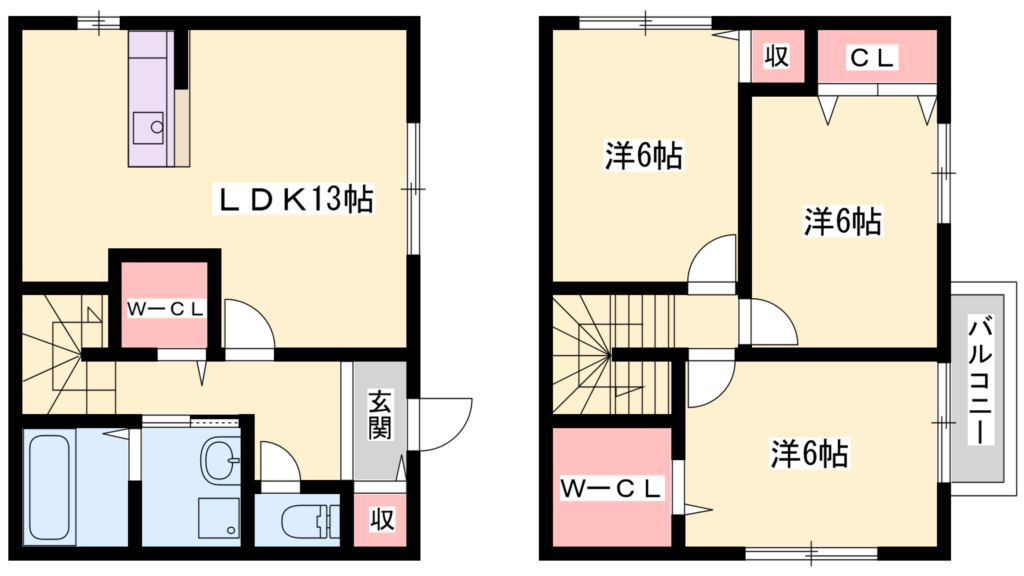 ヴェルドミール 間取り図