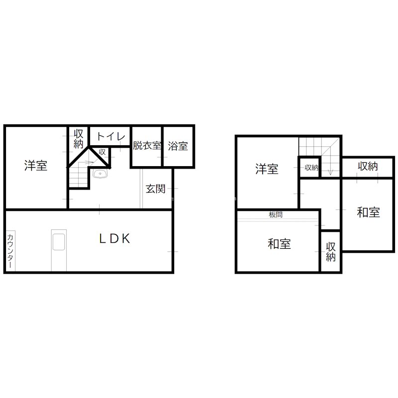 高砂市曽根町戸建て 間取り図