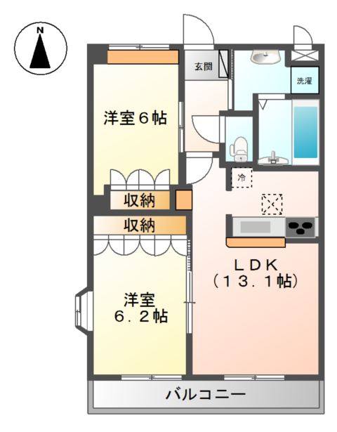 ブラウンシャトー 間取り図