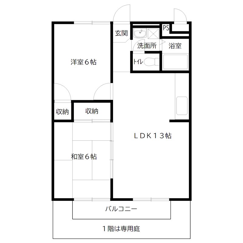 プラザ伊保 間取り図
