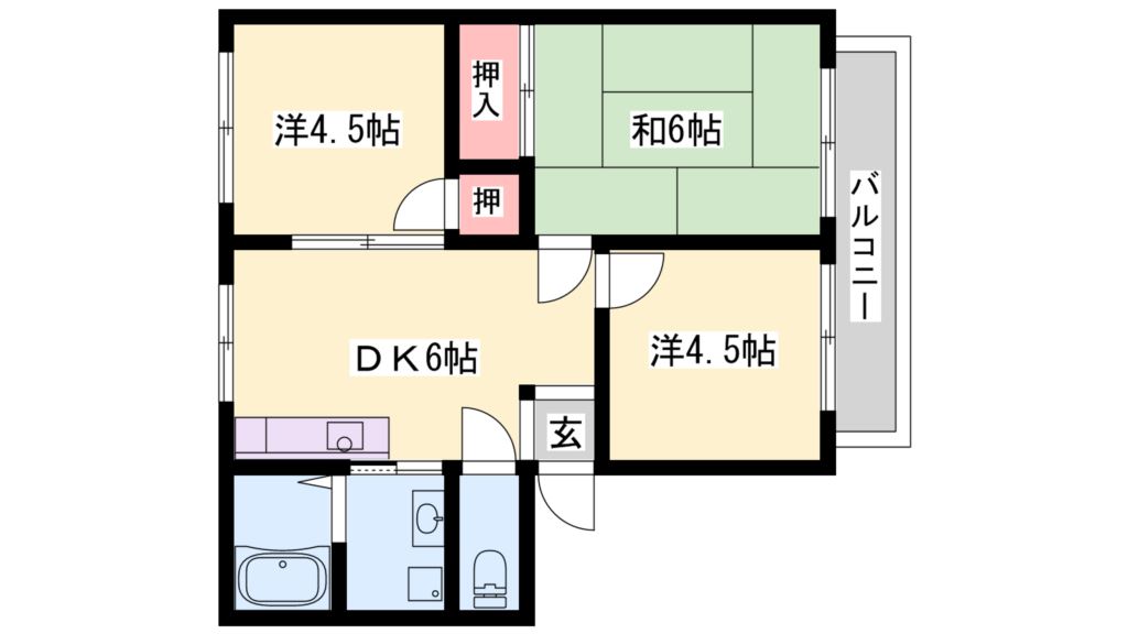 サンシティウズハ 間取り図