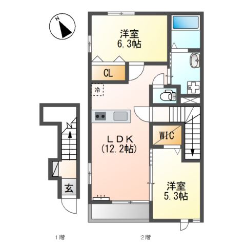 カルチェ 間取り図