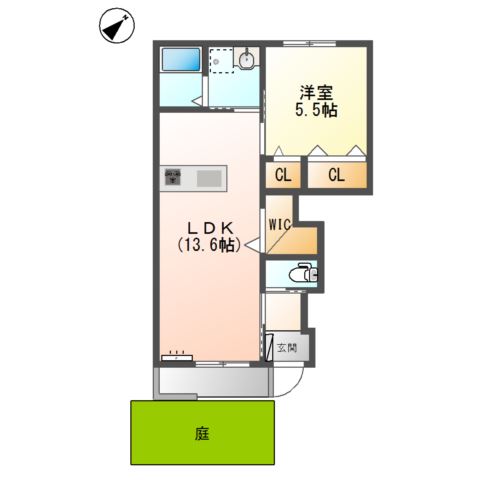 間取り シェ・ルート250 間取り図