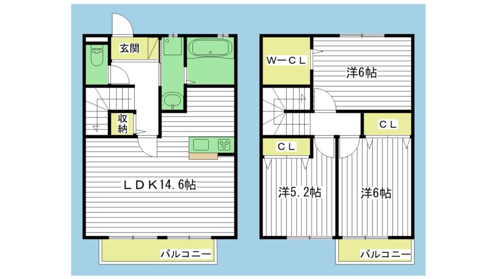 ザ・ニューブライト大島　Ｄ 間取り図