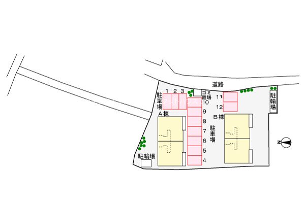 ピアチェーレＢ ベランダ