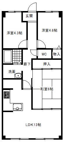 サンシティ本荘弐番館 間取り図